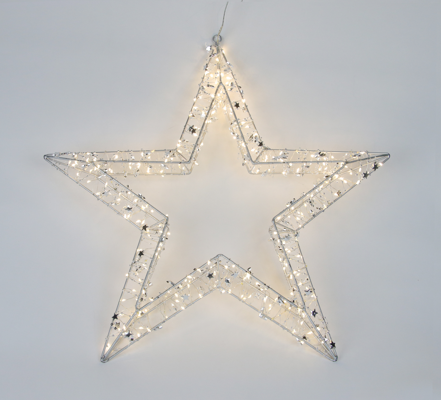 LED-metallitähti Cello Silver 50cm IP44