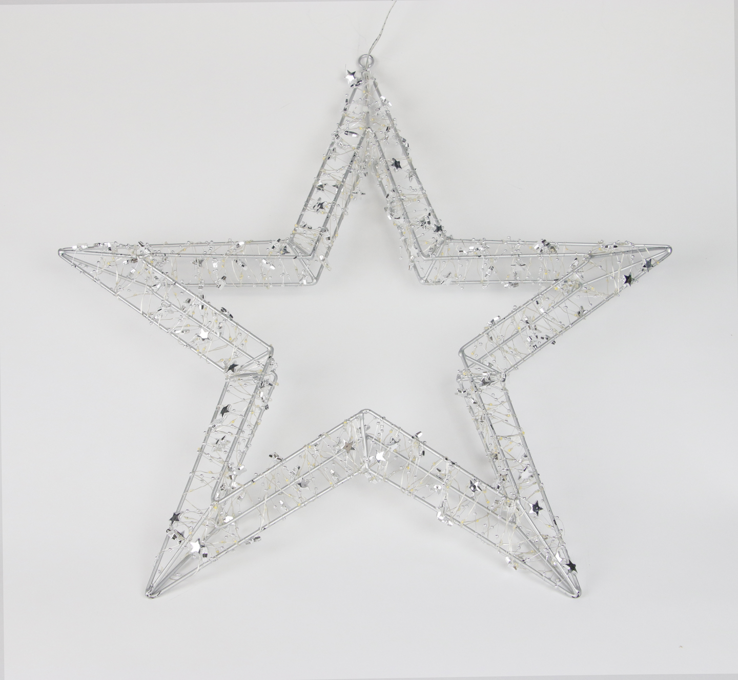 LED-metallitähti Cello Silver 50cm IP44