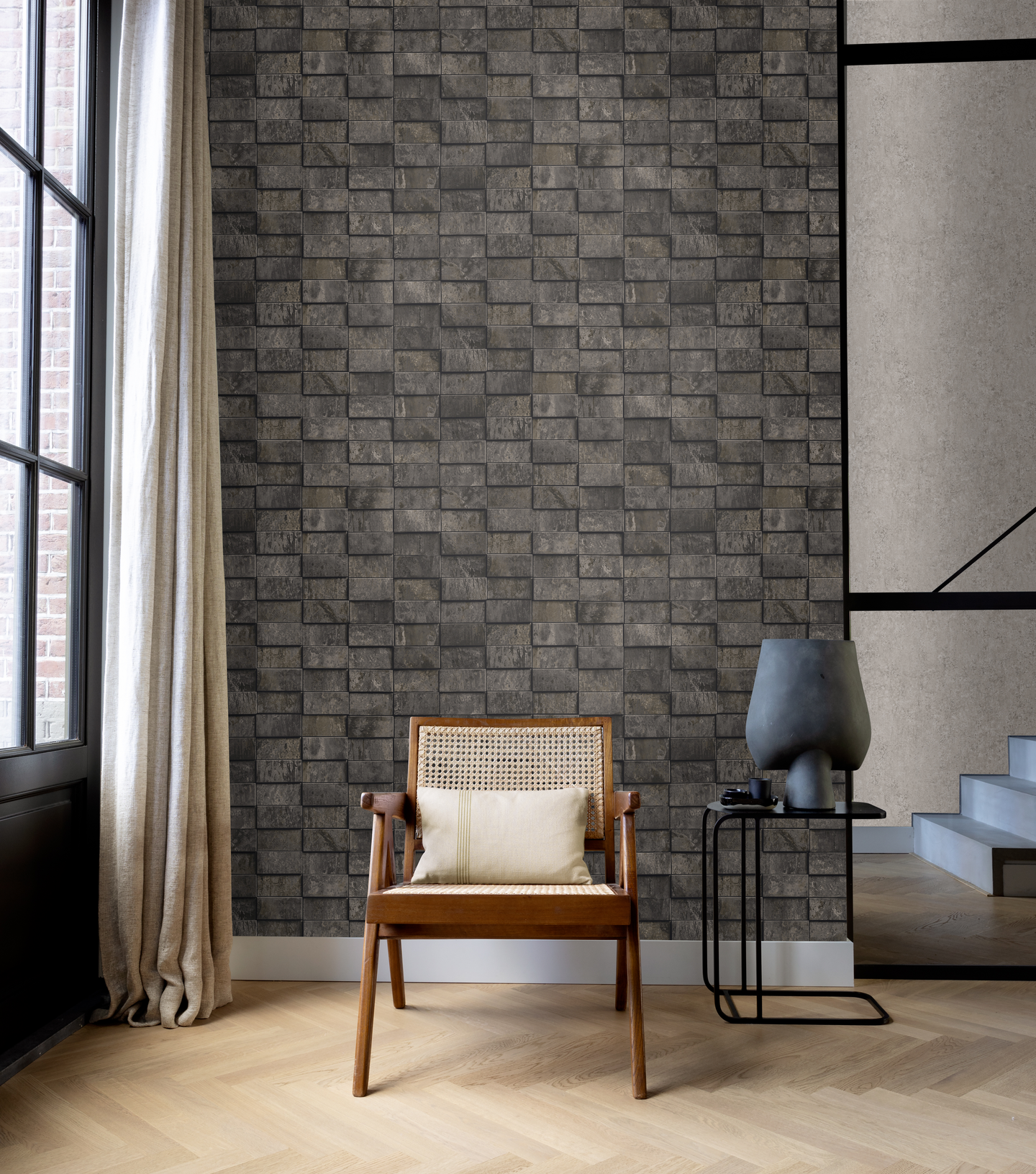 Vinyylitapetti Rasch Factory VI Concrete 498448 10,05m