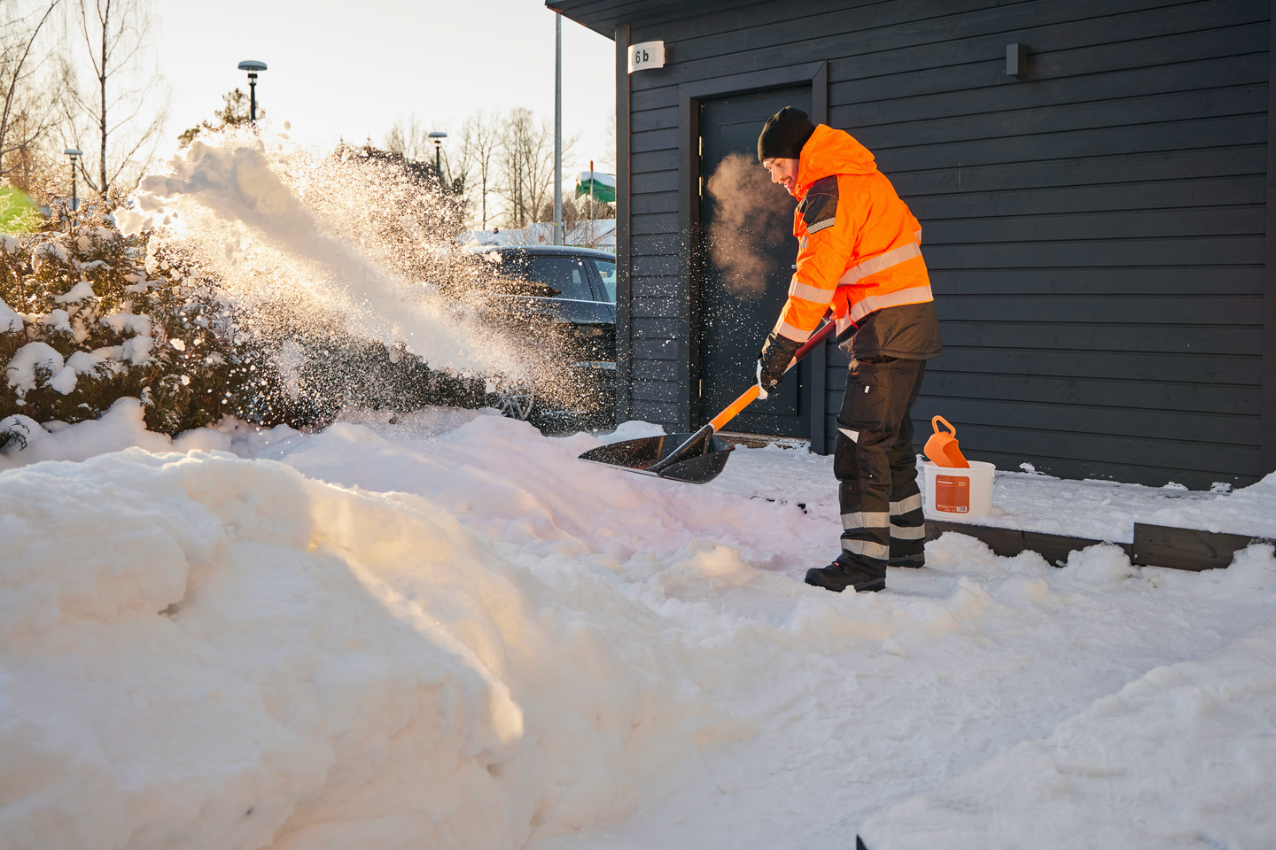 Lumilapio Fiskars X-Series teleskooppivarsi