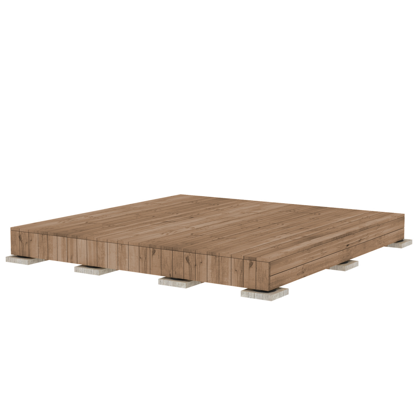 Valmisterassi PatioNord Aava 2x2 kestopuu