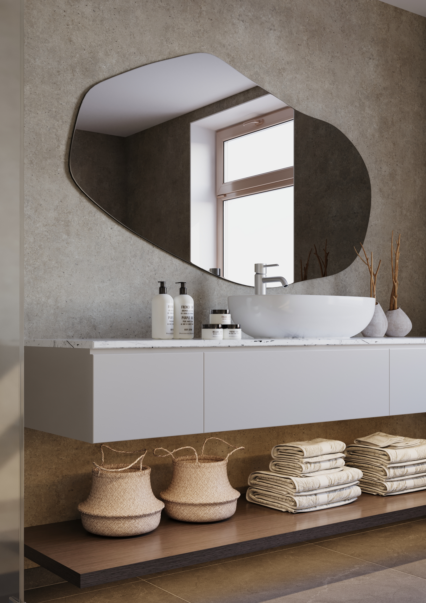 Sisustuslevy Fibo 2490M00 GEM stone 10x620x2400 Rough Cement