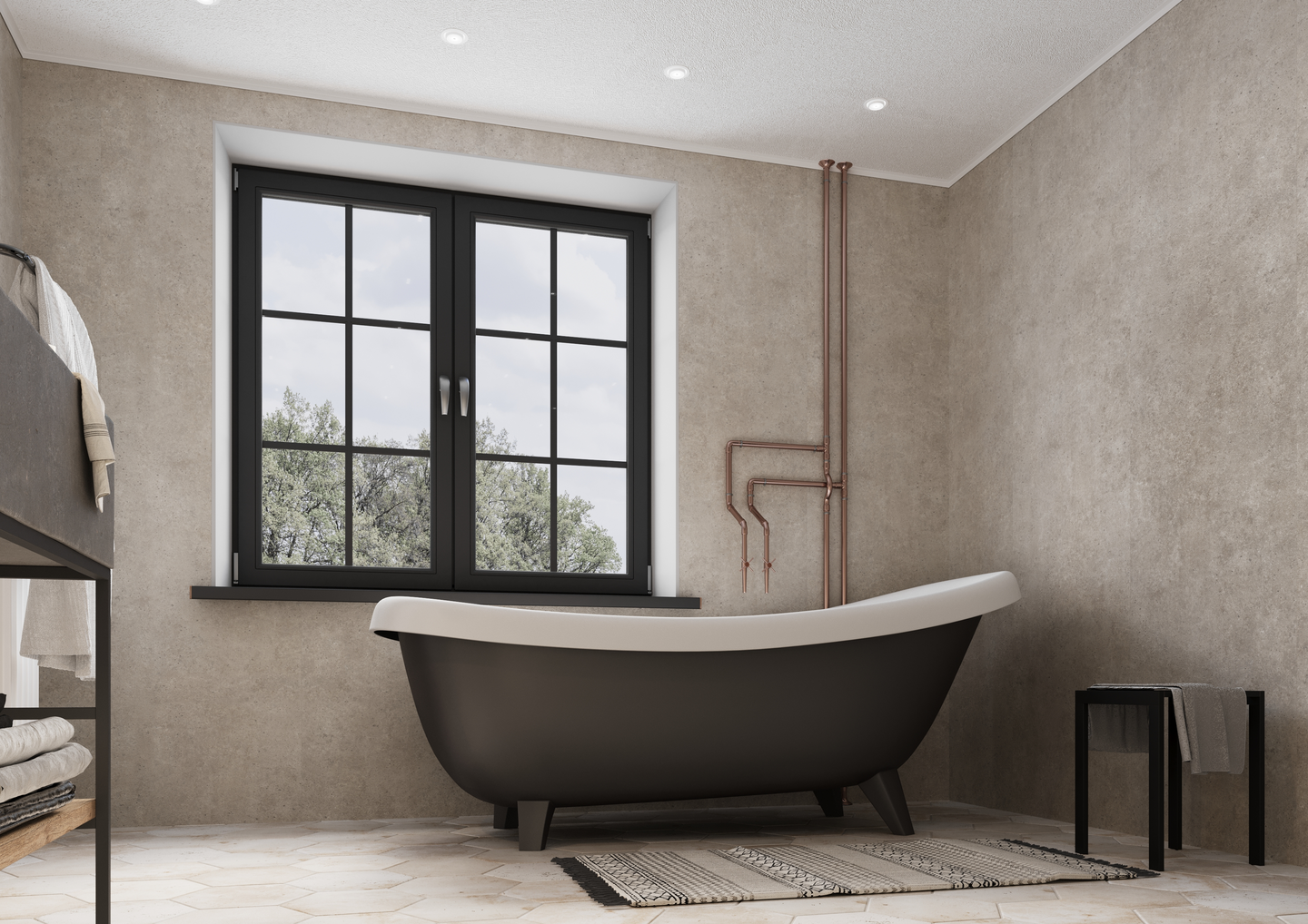 Sisustuslevy Fibo 2490M00 GEM stone 10x620x2400 Rough Cement