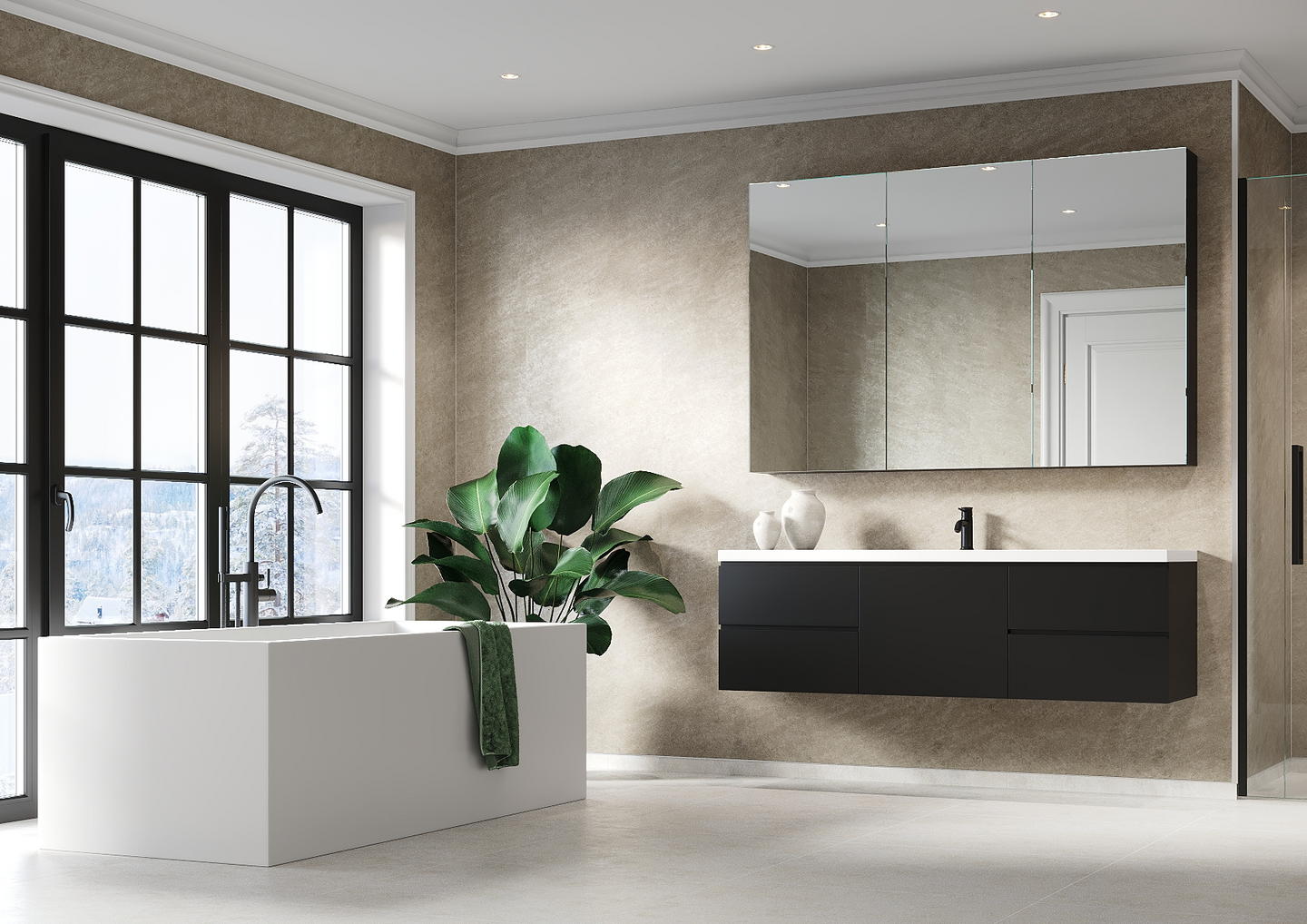 Sisustuslevy Fibo 4746-M00 STN Grey Sahara