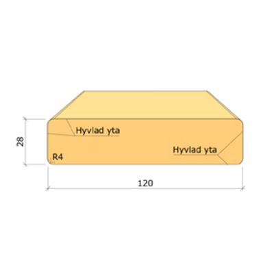 TRALL PREMIUM 28X120X3000 NTR/AB G4-2