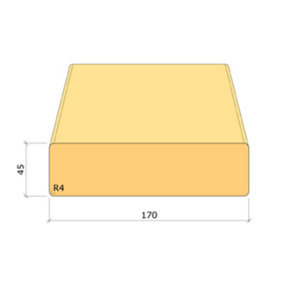 BYGGREGEL IMP A 45X170X3000 C24