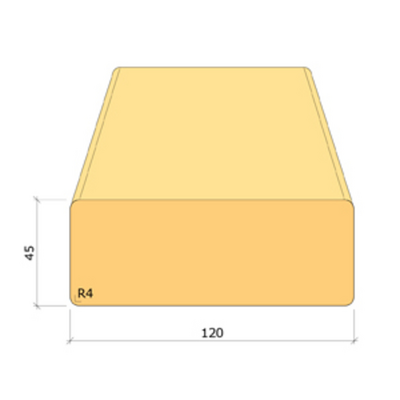 REGEL 45X120X3000 IMPREGNERAD NTR/AB C14