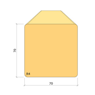 STOLPE 70X70X3600 IMP A