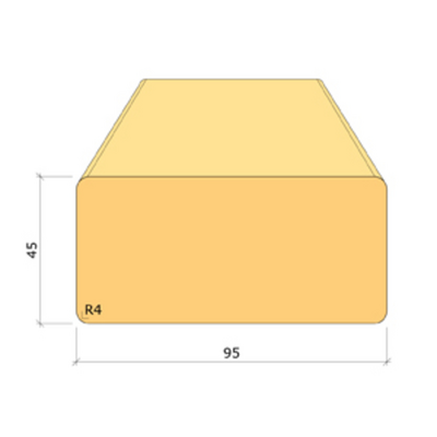 REGEL MOELVEN OBH 45X95X2500 C24