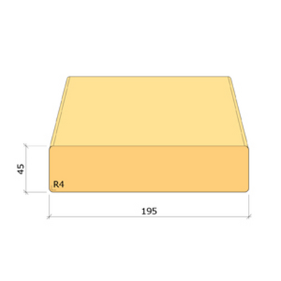 REGEL 45X195X6600 OBH C24 FINGERSKARVAD