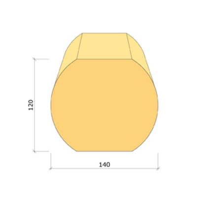 BYGGTIMMER 120X140X3000 IMPREGNERAD NTR A G4-3