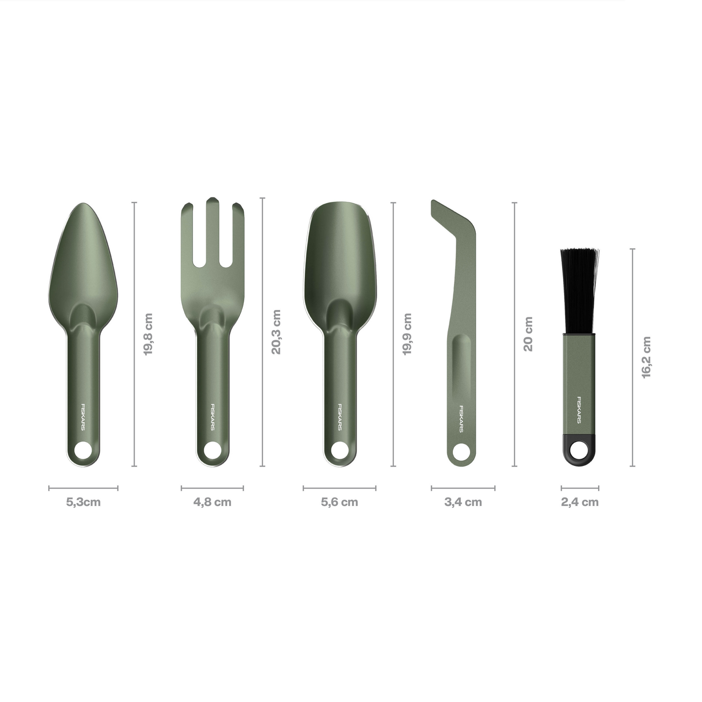 Istutustyökalusetti Fiskars Plus 5-osainen