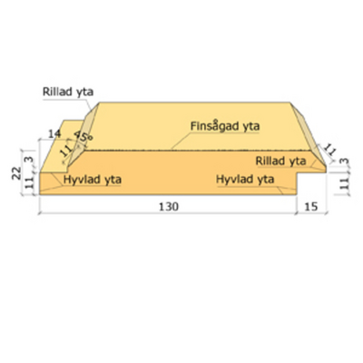 DUBBELFAS FALS G4-2 SLAM GRAN RÖD 22X145