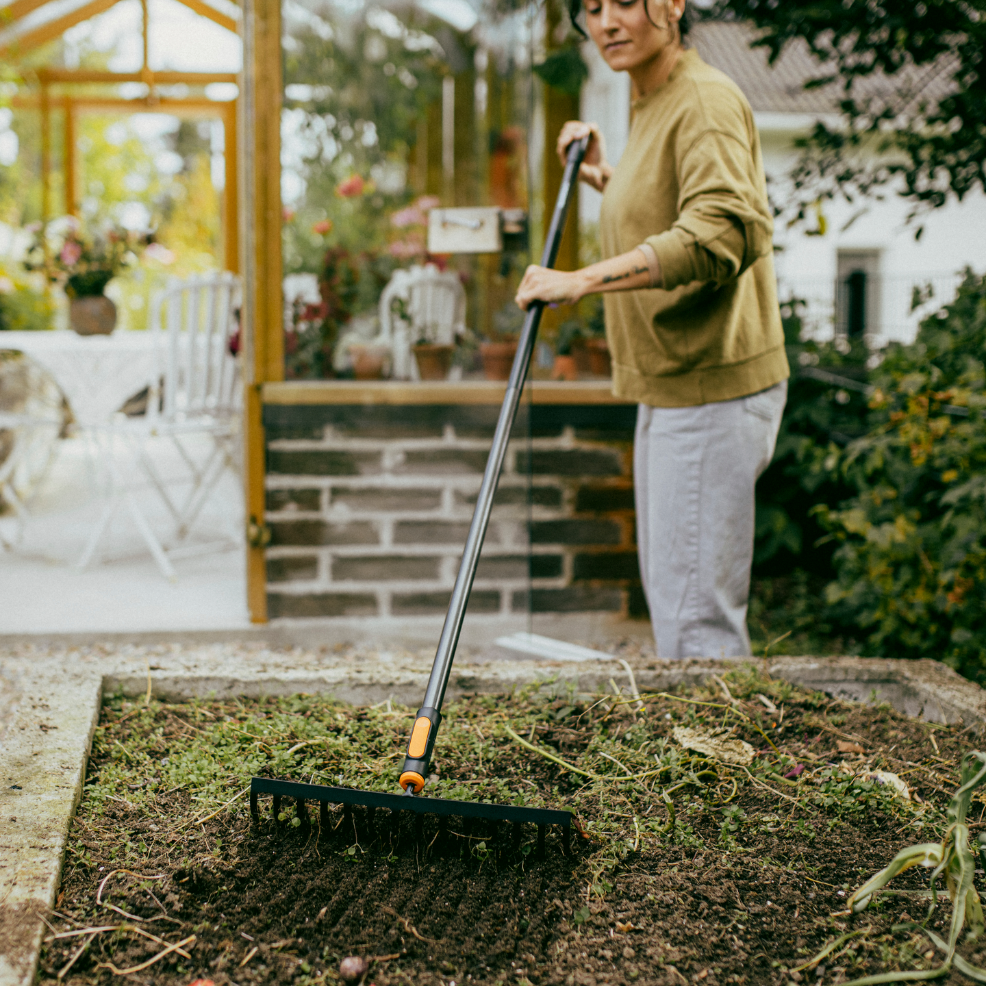 Rautaharava Fiskars OneClick 14-piikkinen