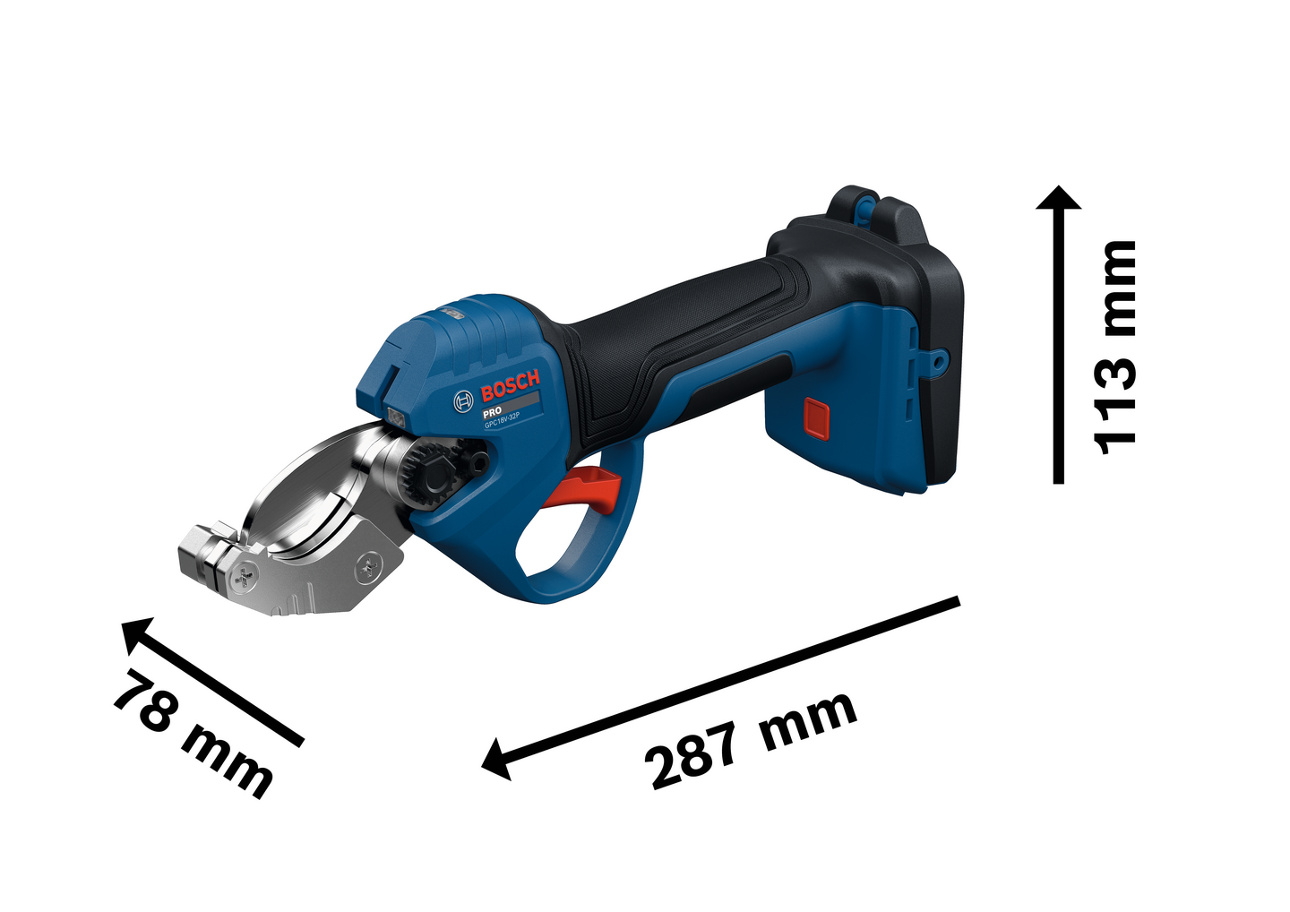 Akkuputkileikkuri Bosch PRO GPC18V-32P Solo