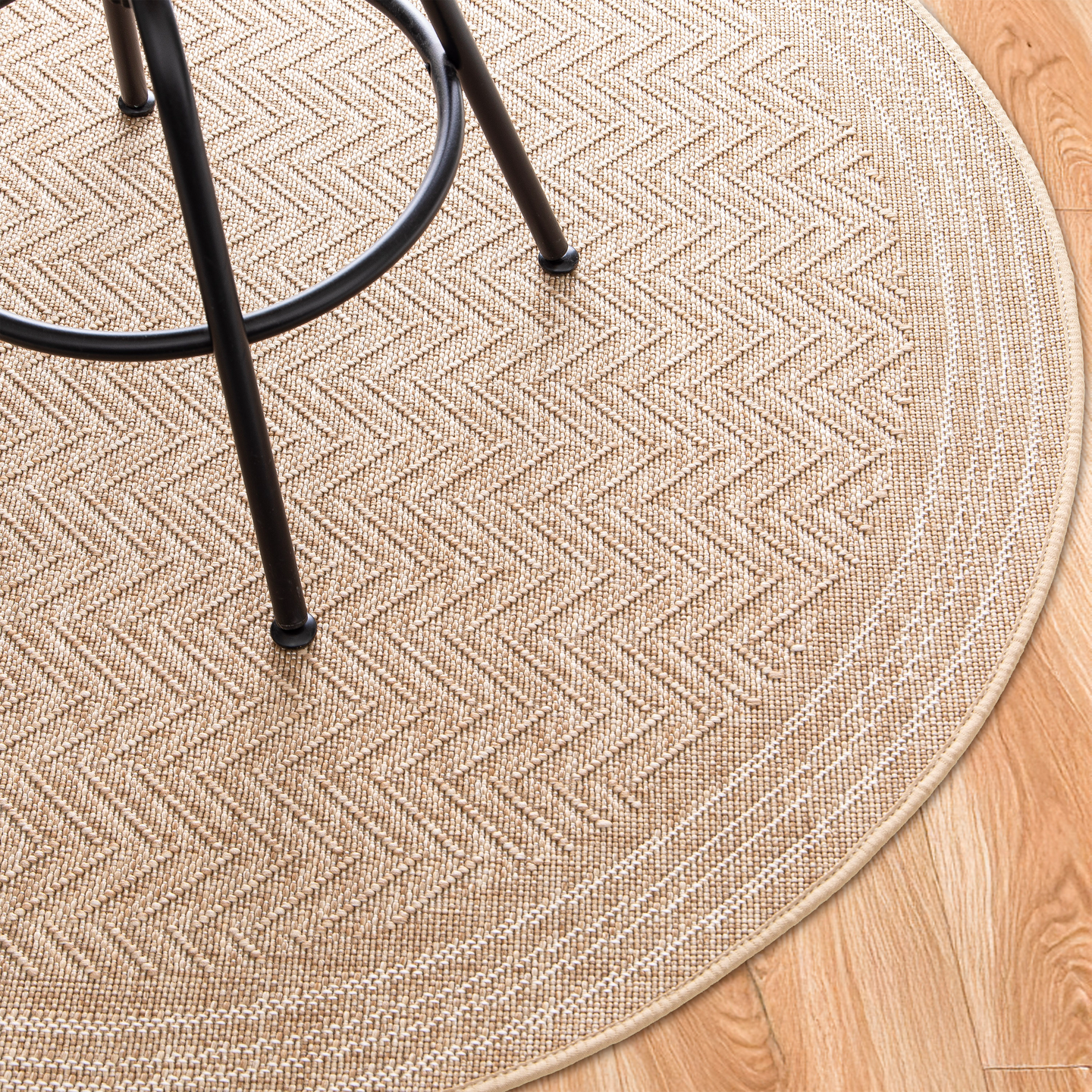 Sisä/ulko matto CELLO Marna 120cm pyöreä beige