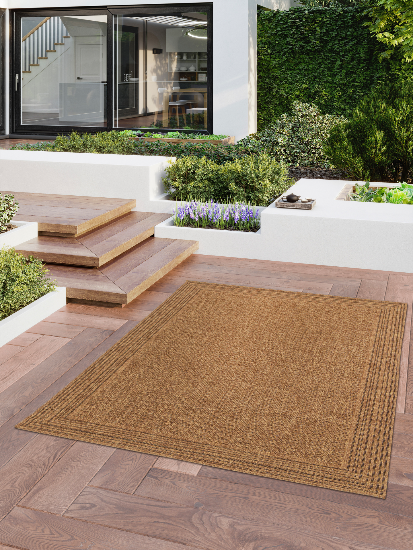 Sisä/ulko matto CELLO Marna 200x290cm ruskea