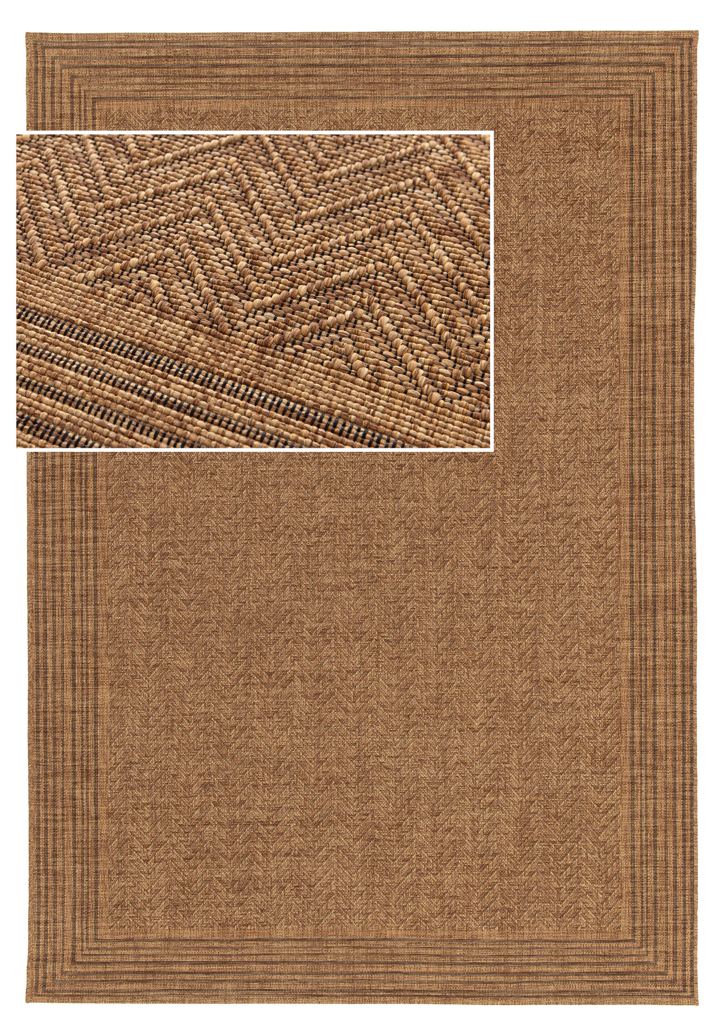 Sisä/ulko matto CELLO Marna 200x290cm ruskea