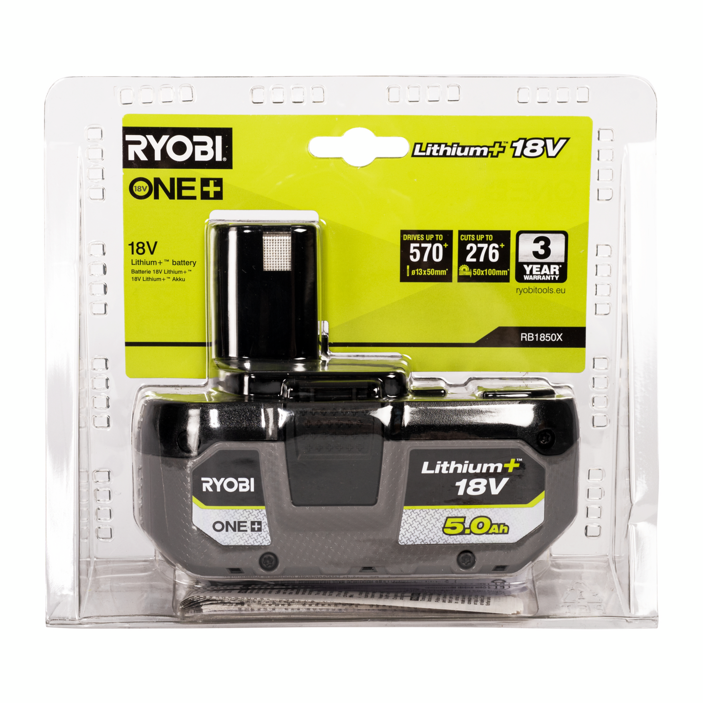 Akku Ryobi RB1850X 18V ONE+ 5,0Ah