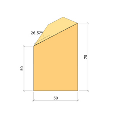STAKETREGEL G4-3 IMPREGNERAD NTR AB 50X75