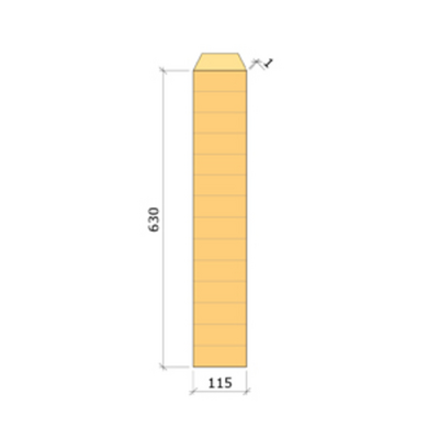 LIMTRÄBALK 115X630MM GRAN GL30C