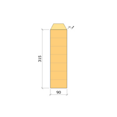 LIMTRÄBALK GRAN GL30C 90X315 L6000MM