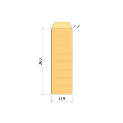 LIMTRÄBALK 115X360MM GRAN GL30C