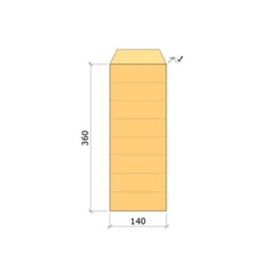 LIMTRÄBALK 140X360MM GRAN GL30C