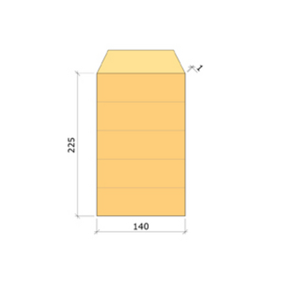LIMTRÄBALK 140X225  /M GRAN