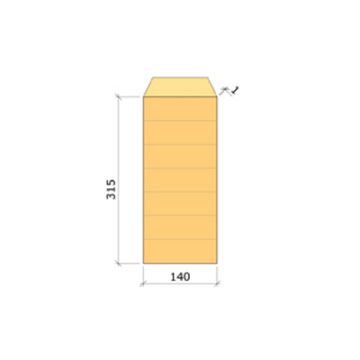 LIMTRÄBALK 140X315 /M GRAN