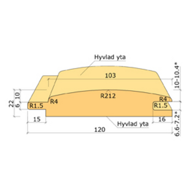 STOCKPANEL G4-2 GRAN 22X120 4,2M
