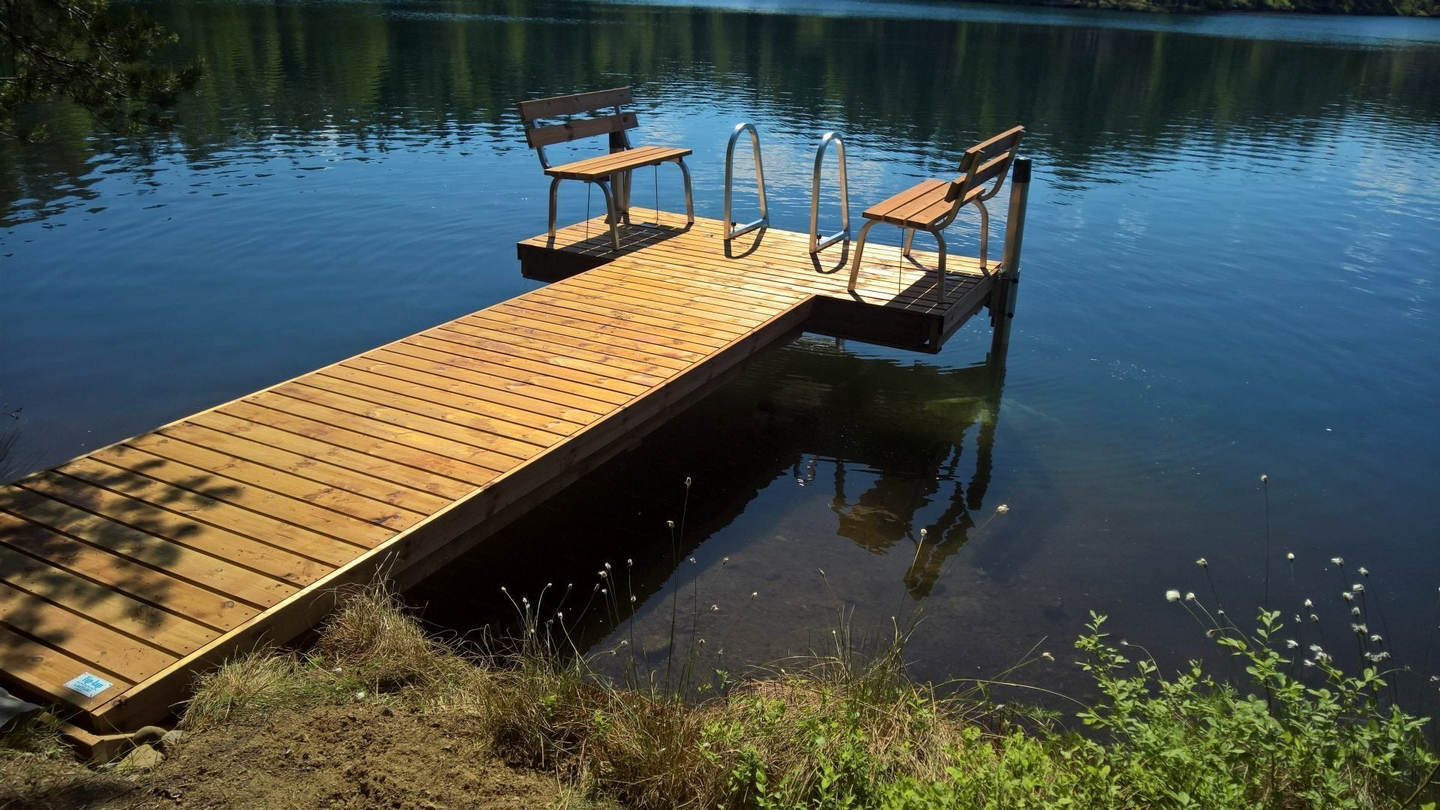 Laituri Savorak Jokamies 4,8 m, 1,16 x 2,39m + 1,12 x 3,6m, Tee se itse -paketti