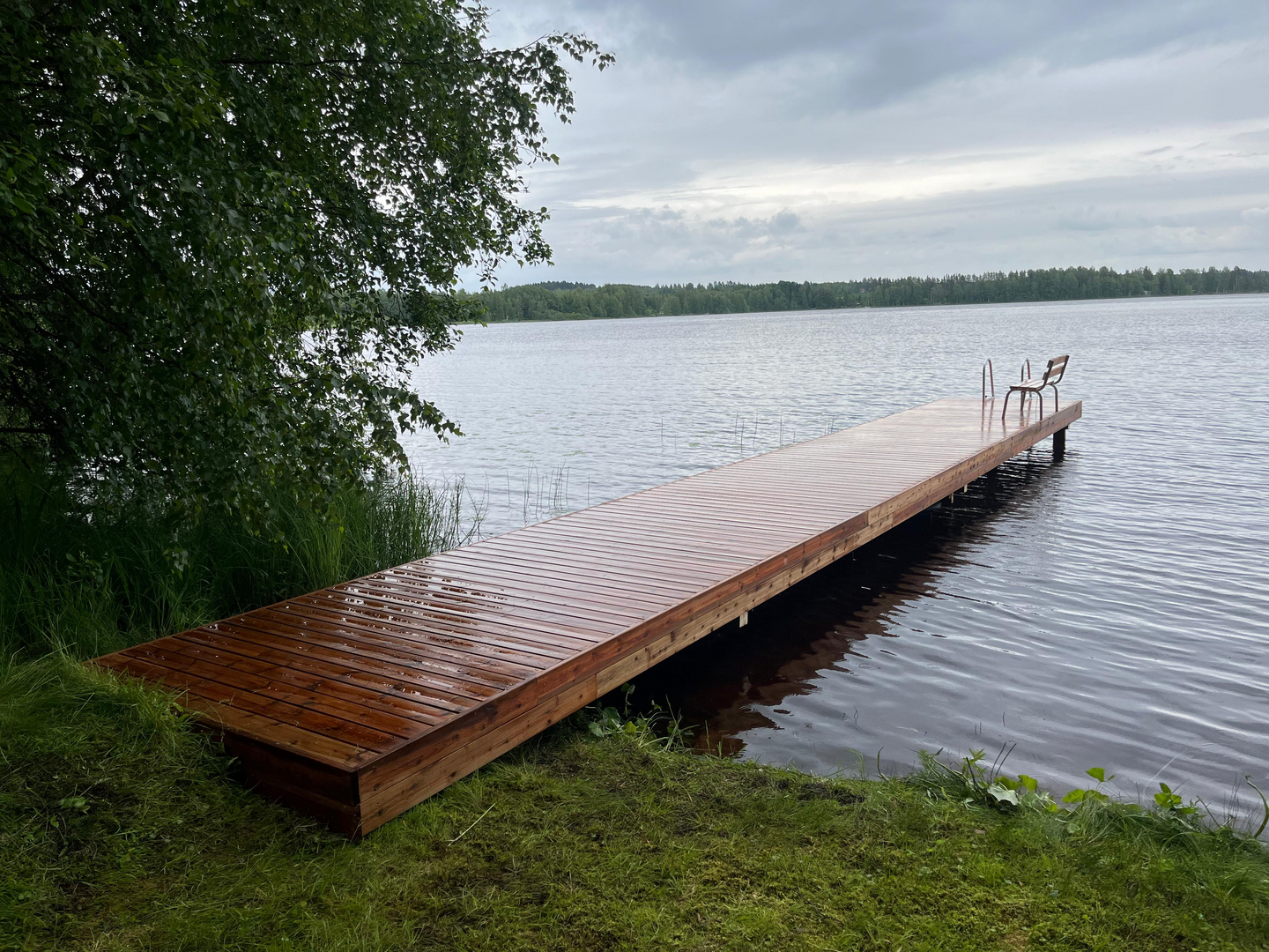 Laituri Savorak Suorapääty 9,6 m, 1,12 x 8,36 m, Tee se itse -paketti