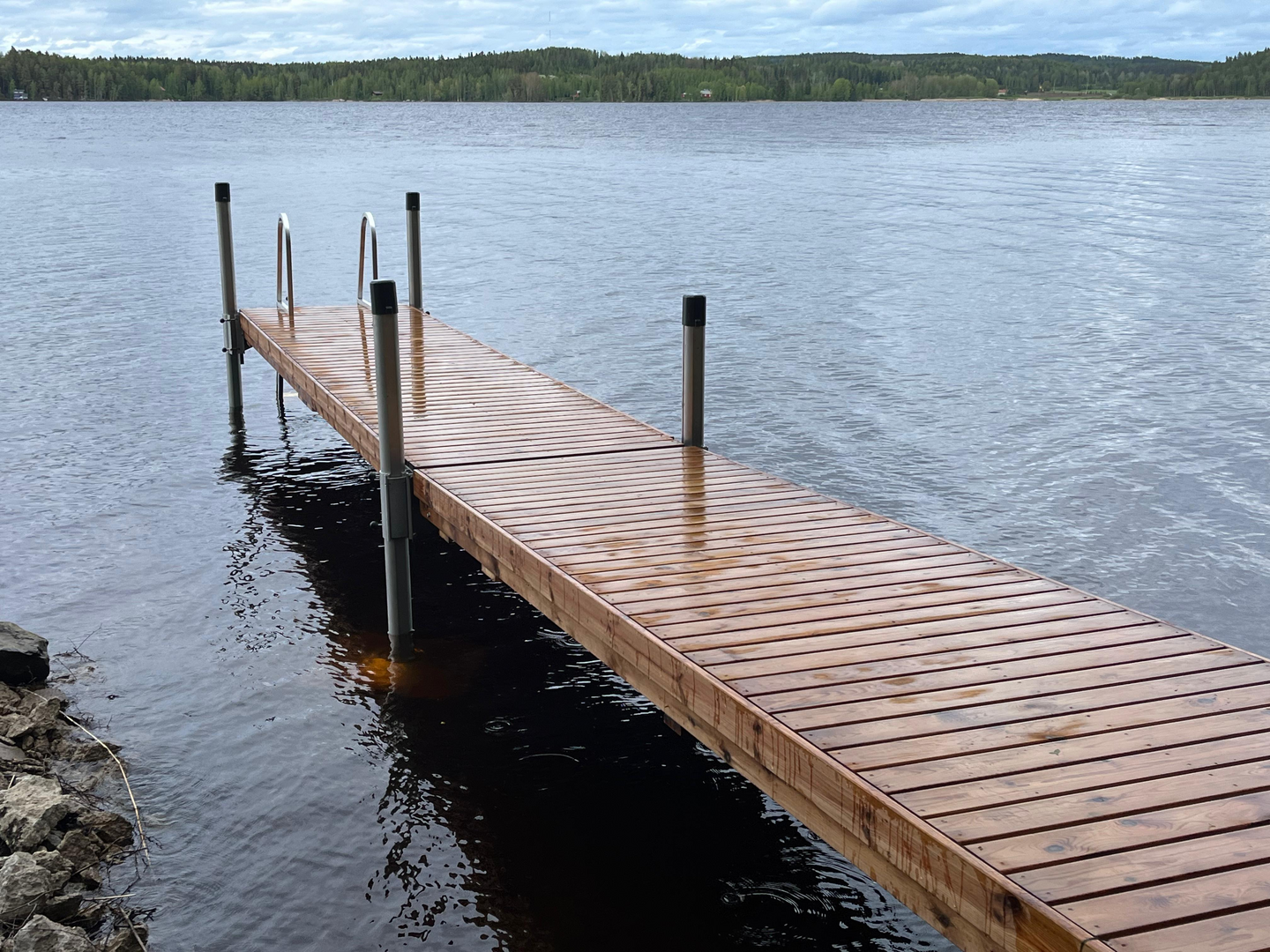 Laituri Savorak Suorapääty 9,6 m, 1,12 x 8,36 m, Tee se itse -paketti