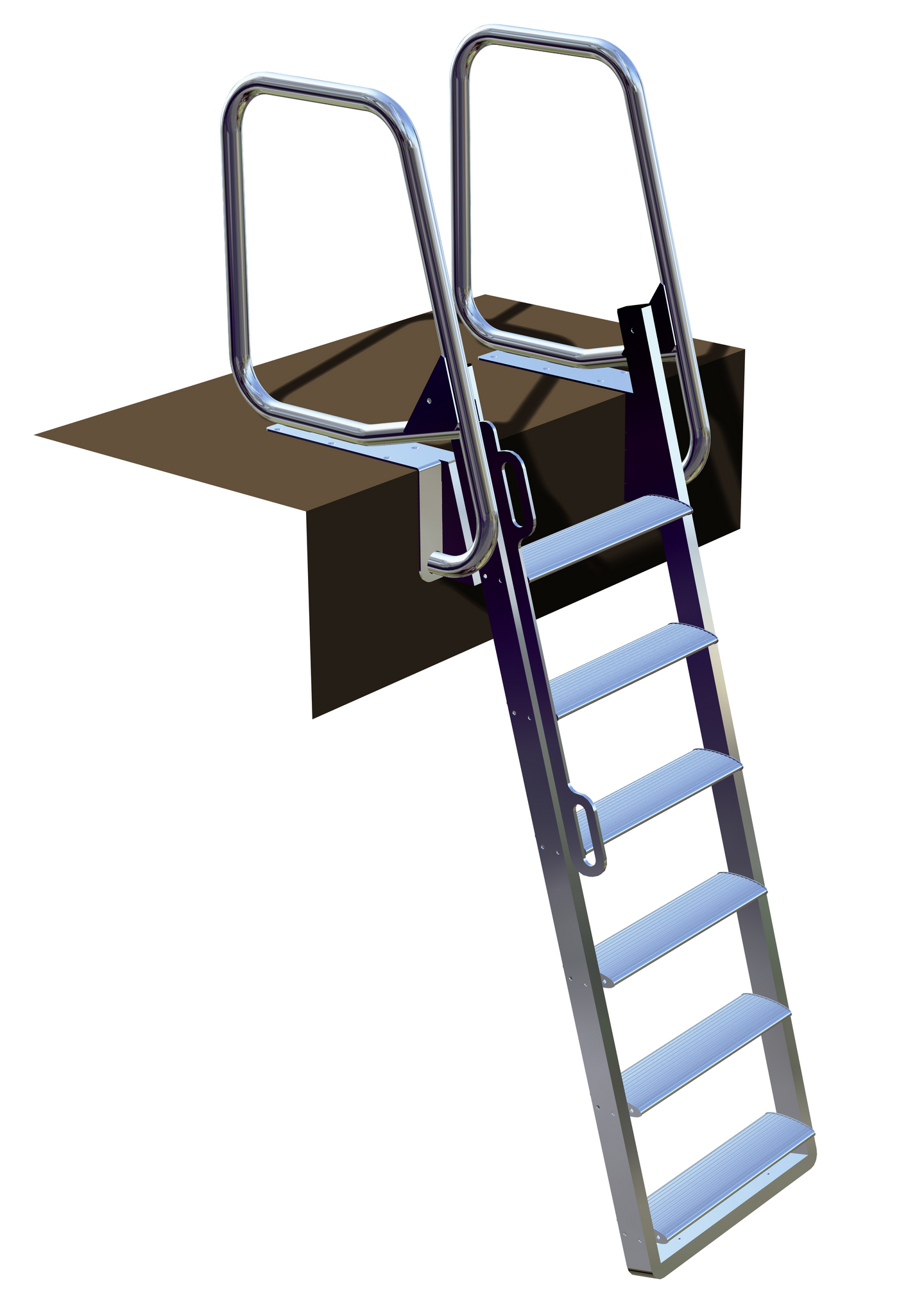 Savorak uimaporras 5 askelmaa, taittuva, alumiini