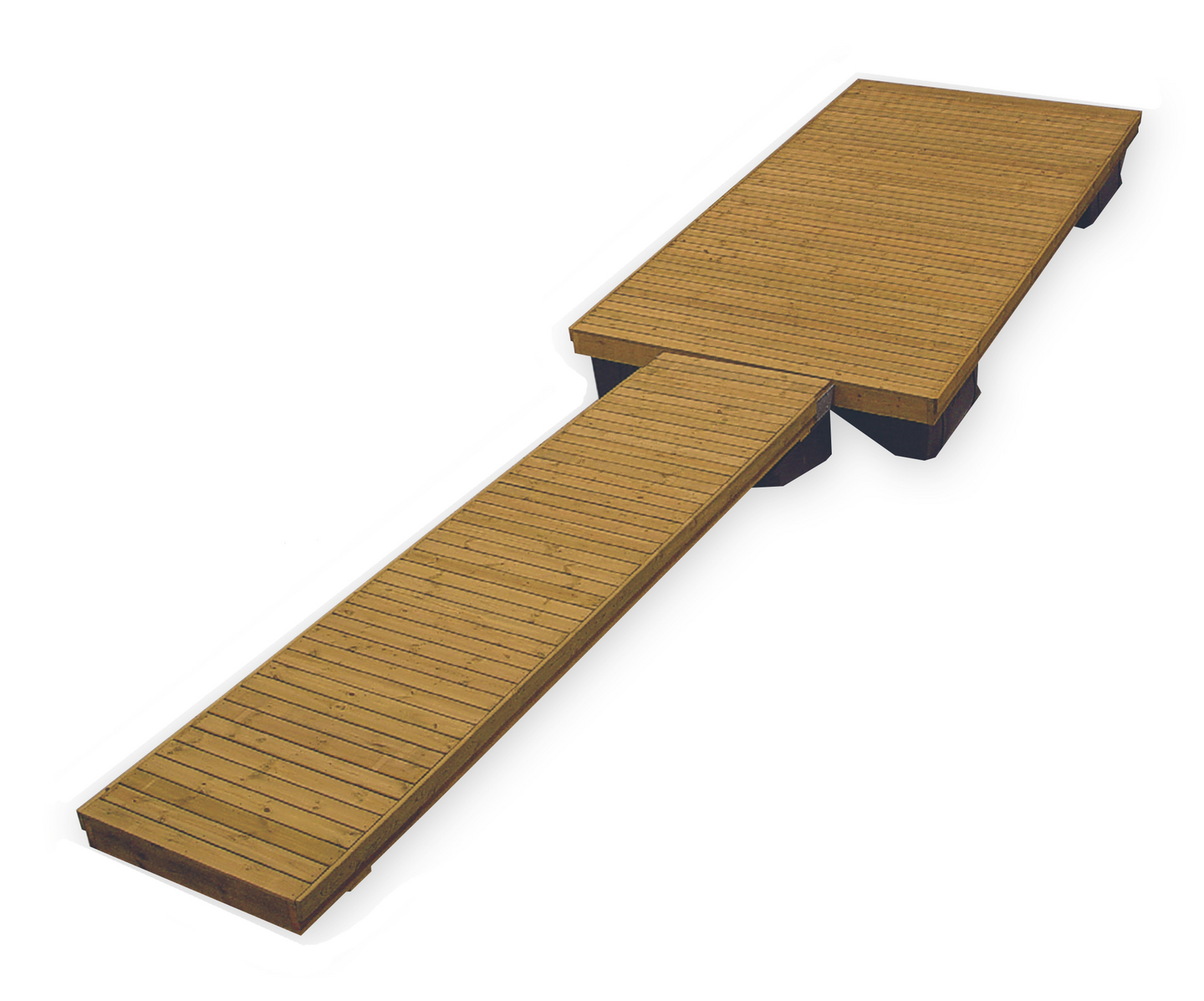 Laituri Savorak Sauna 4: 9,6 m, 2,4 x 4,8 m + 1,12 x 4,76m, Tee se itse -paketti