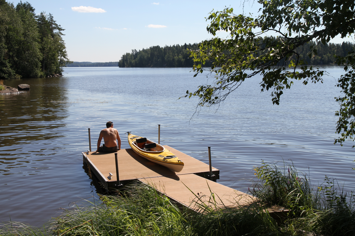 Laituri Savorak Sauna 3: 6,8 m, 2,4 x 3,9 + 1,12 x 2,96 m, Tee se itse -paketti