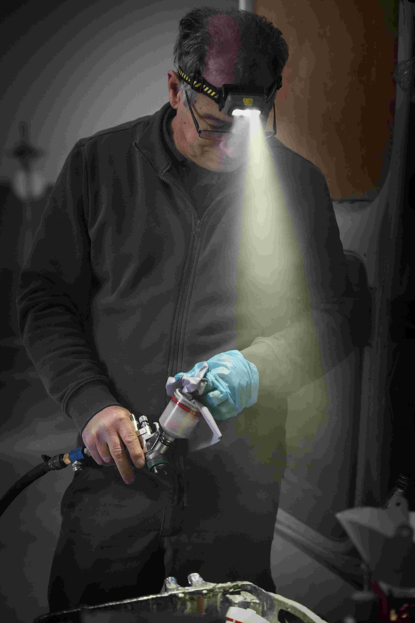 Otsalamppu Ledlenser HF6R Work keltainen 800lm ladattava