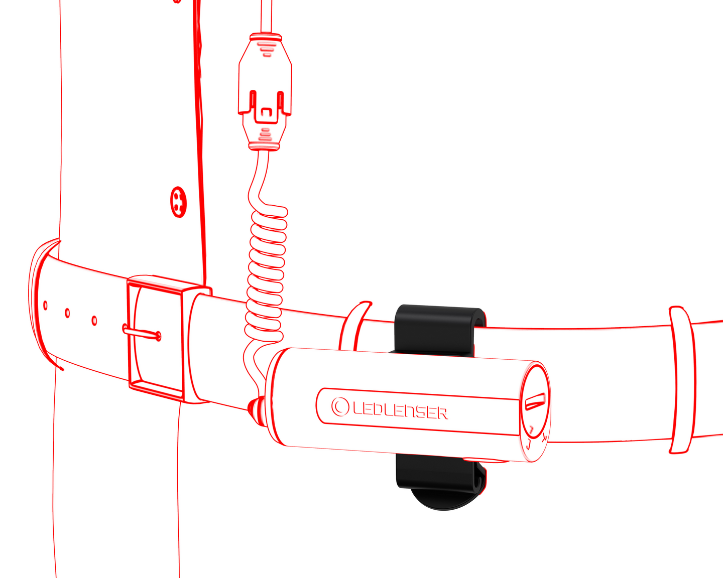 Vyöklipsi Ledlenser tyyppi A