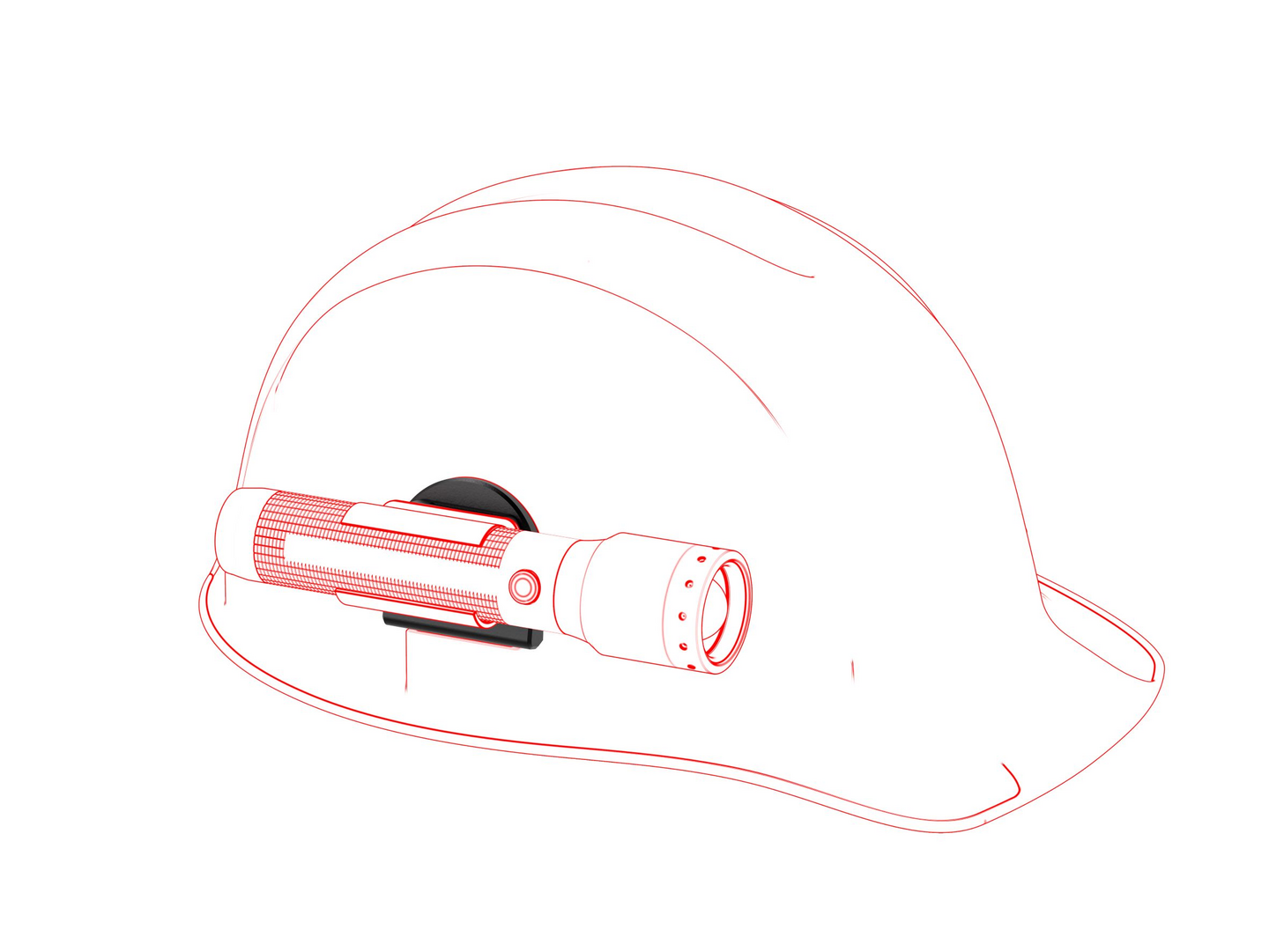 Kypäräkiinnike Ledlenser Euroslot tyyppi A