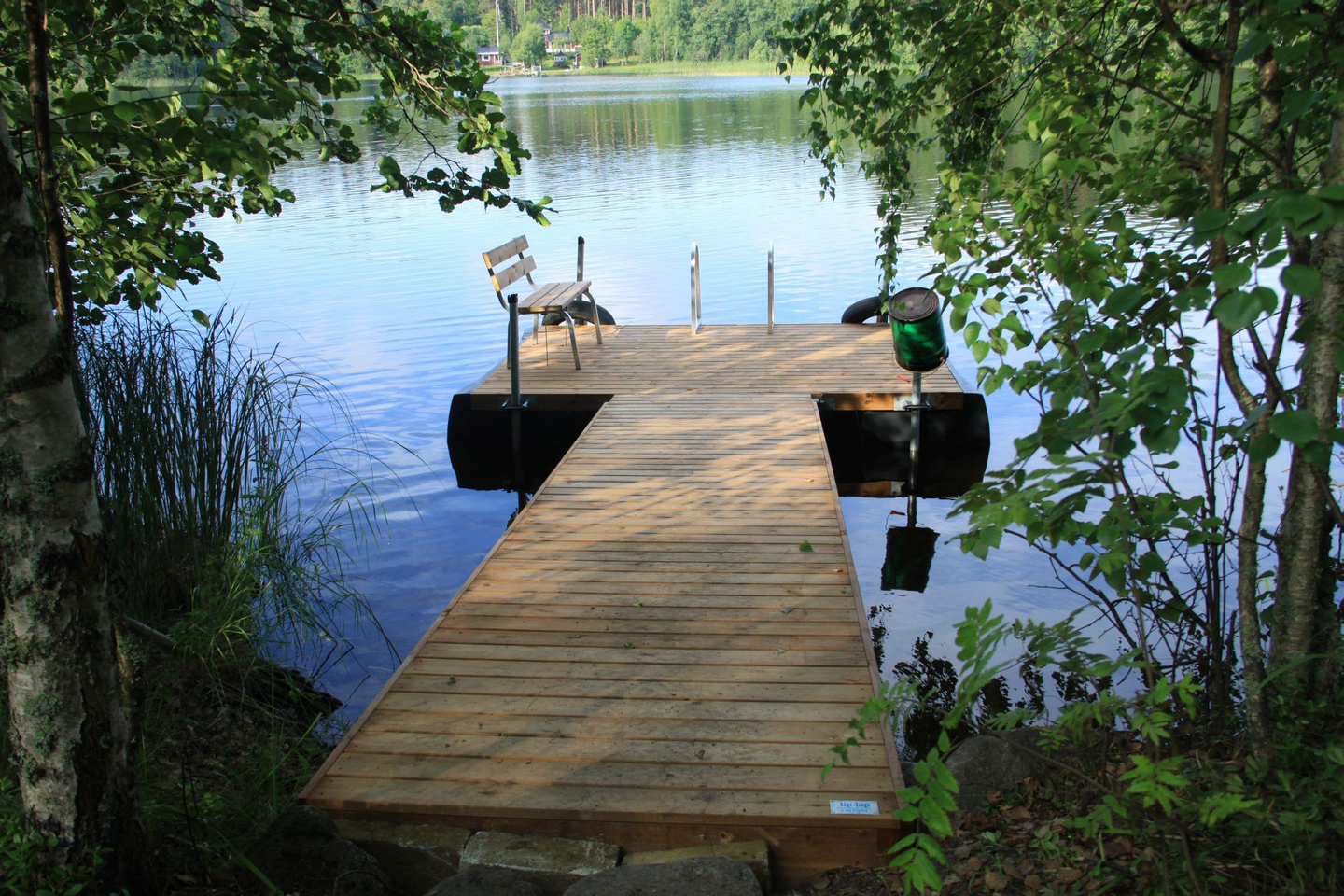 Laituri Savorak Sauna Moduli: 6,1 m, 2,75 x 2,2 m + kävelysilta 1,12 x 4 m