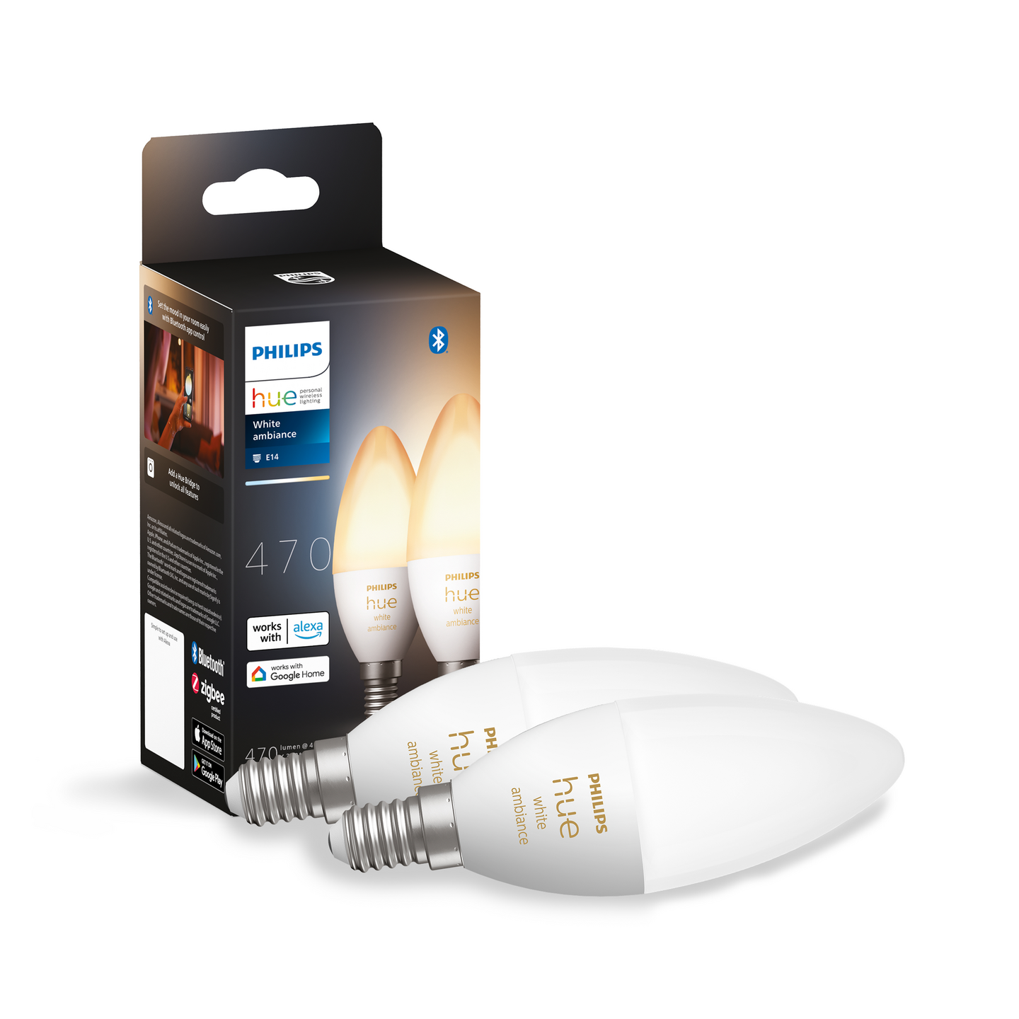 Led-lamppu Philips Hue WA 4W E14 B39 2kpl