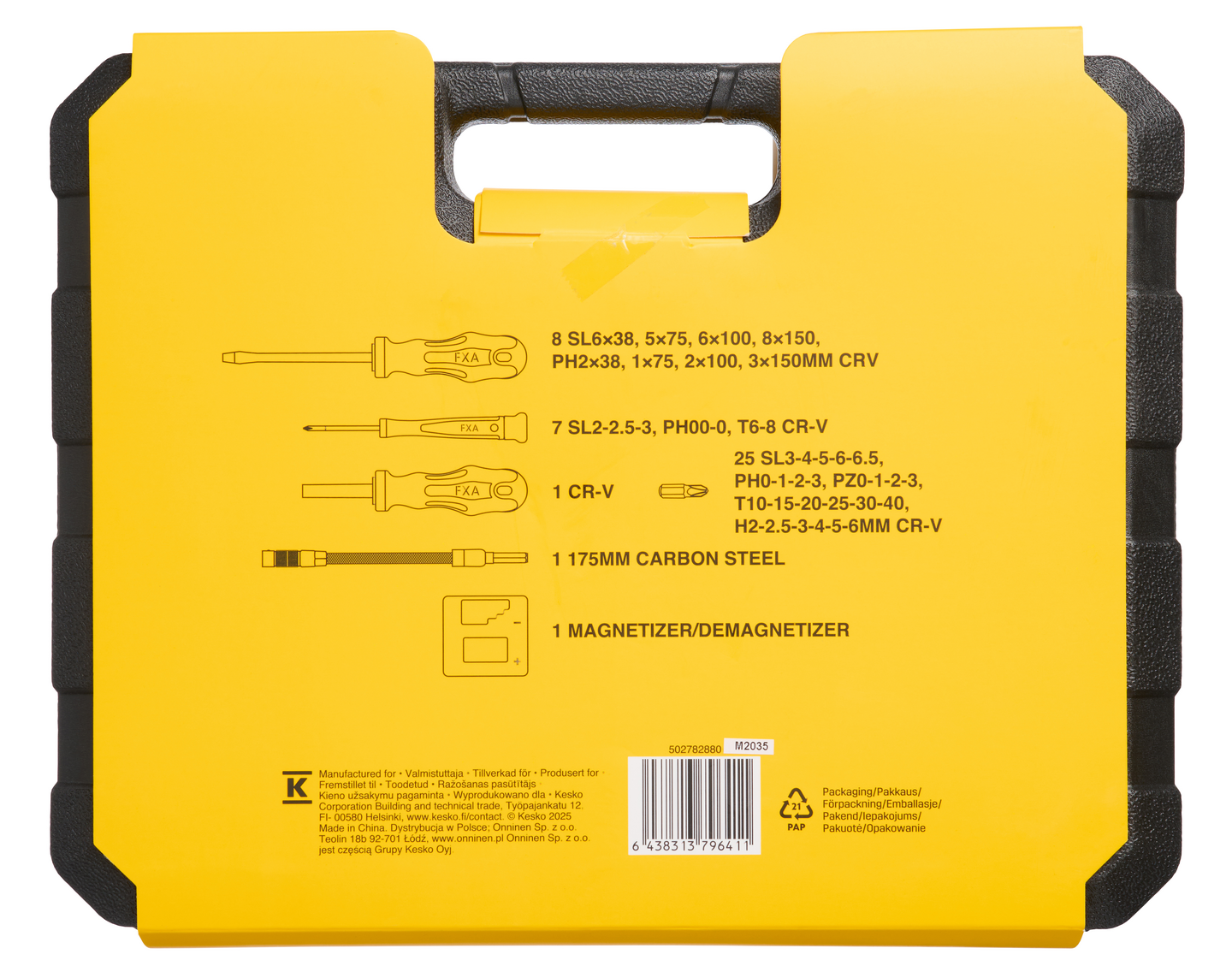 Ruuvitalttasarja FXA 43-osainen