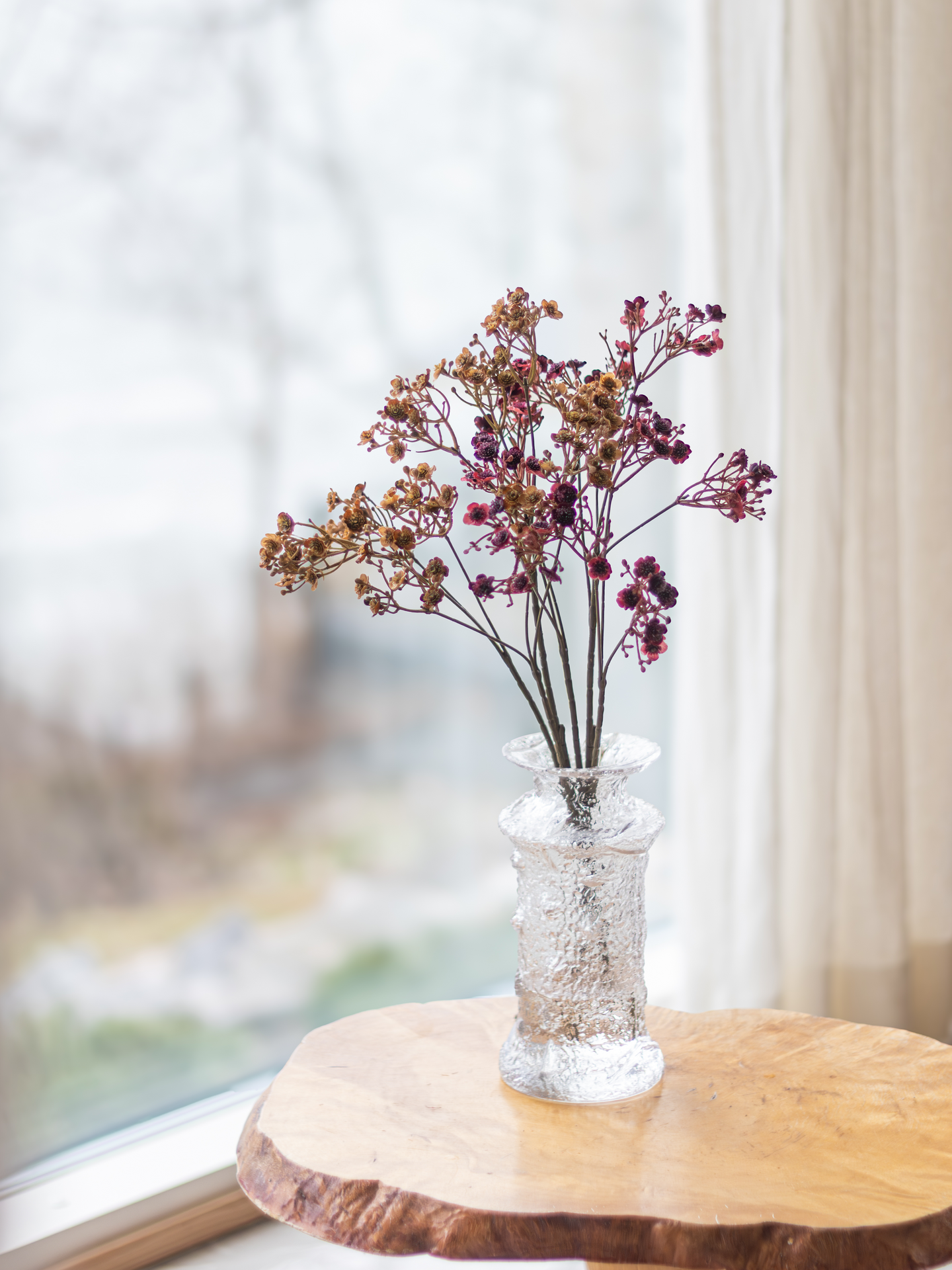 Harsokukka Bloom Deco burgundi/ruskea 