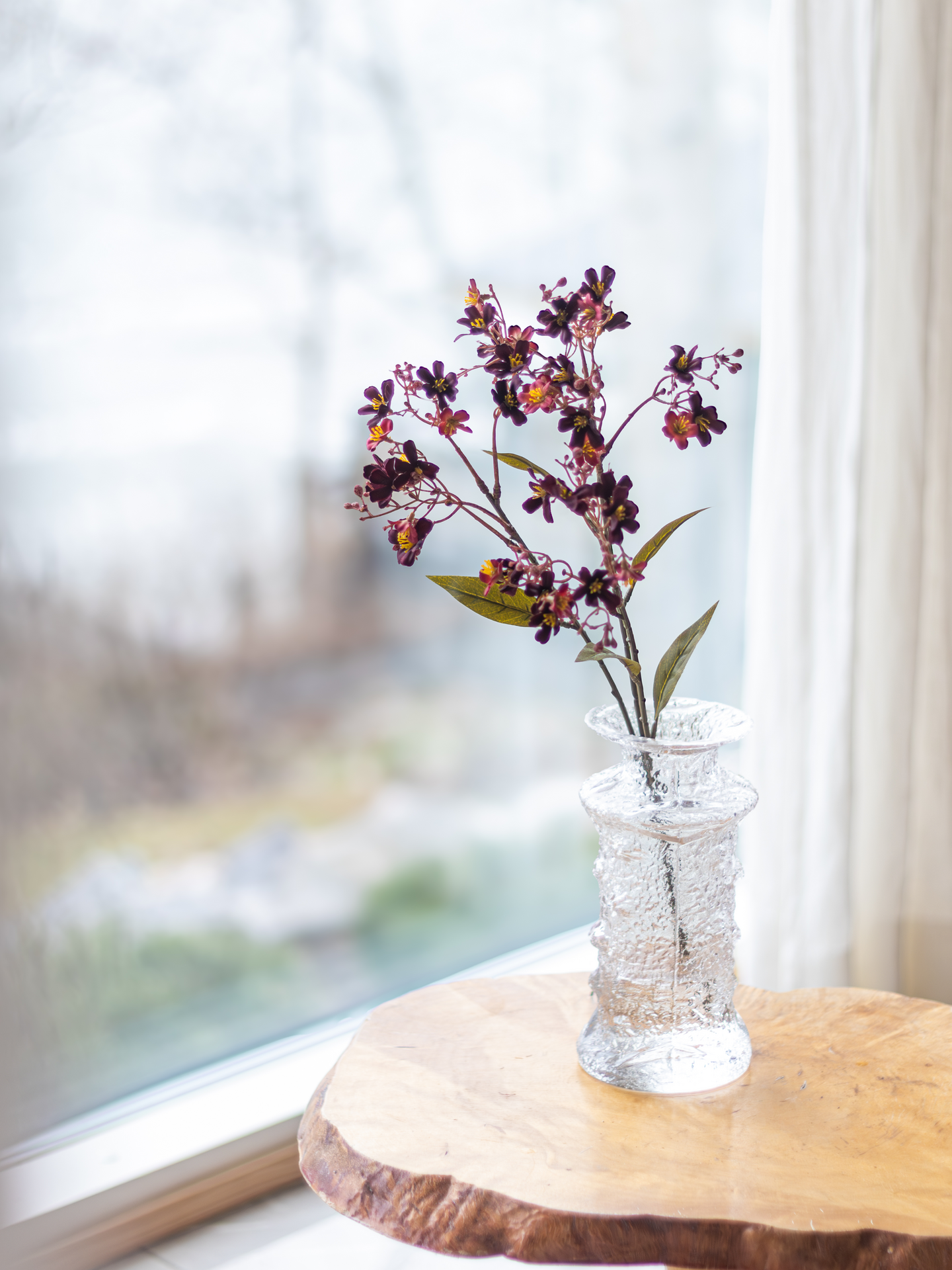 Lehtokukka Bloom Deco burgundi/ruskea