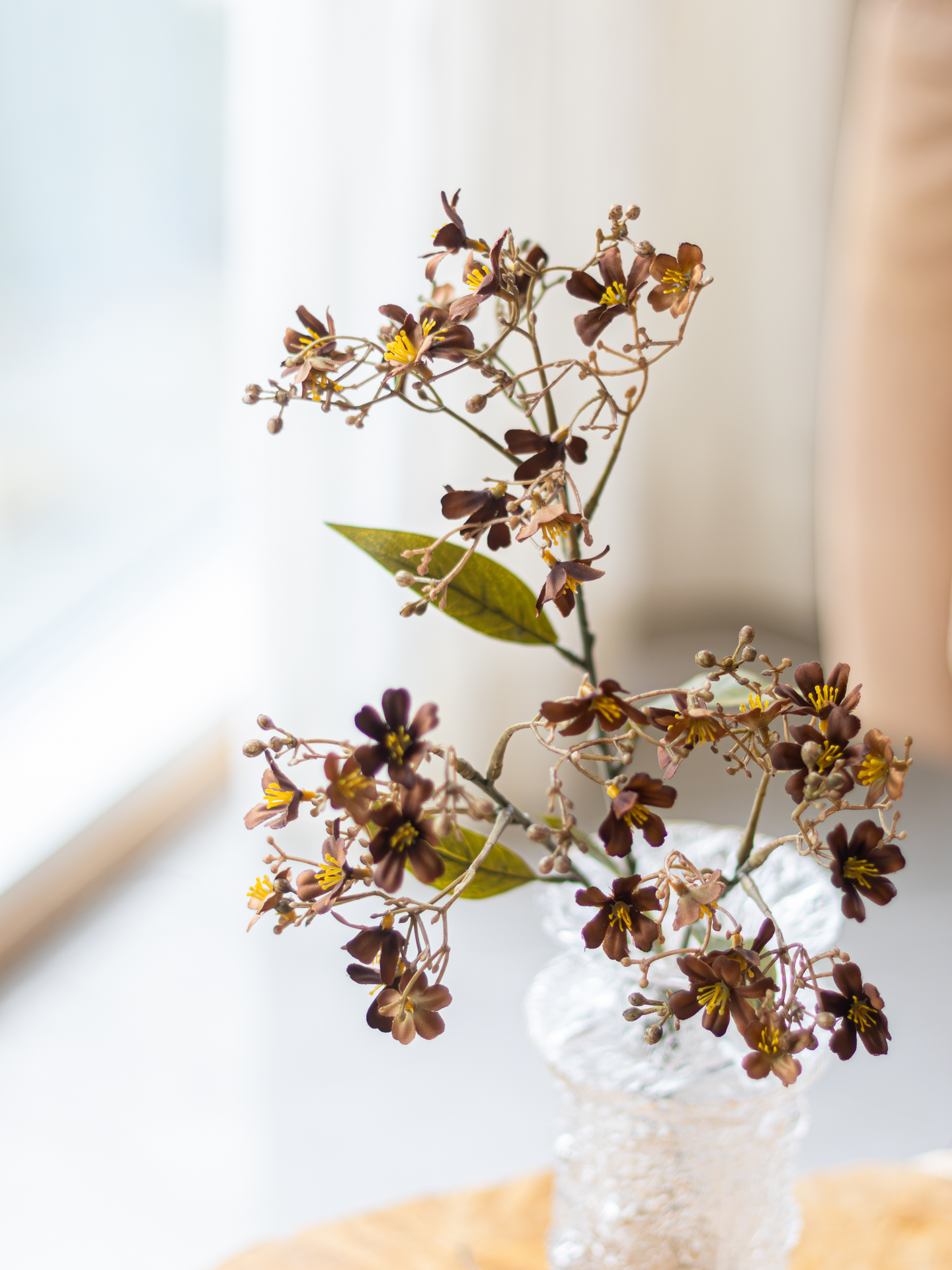 Lehtokukka Bloom Deco burgundi/ruskea