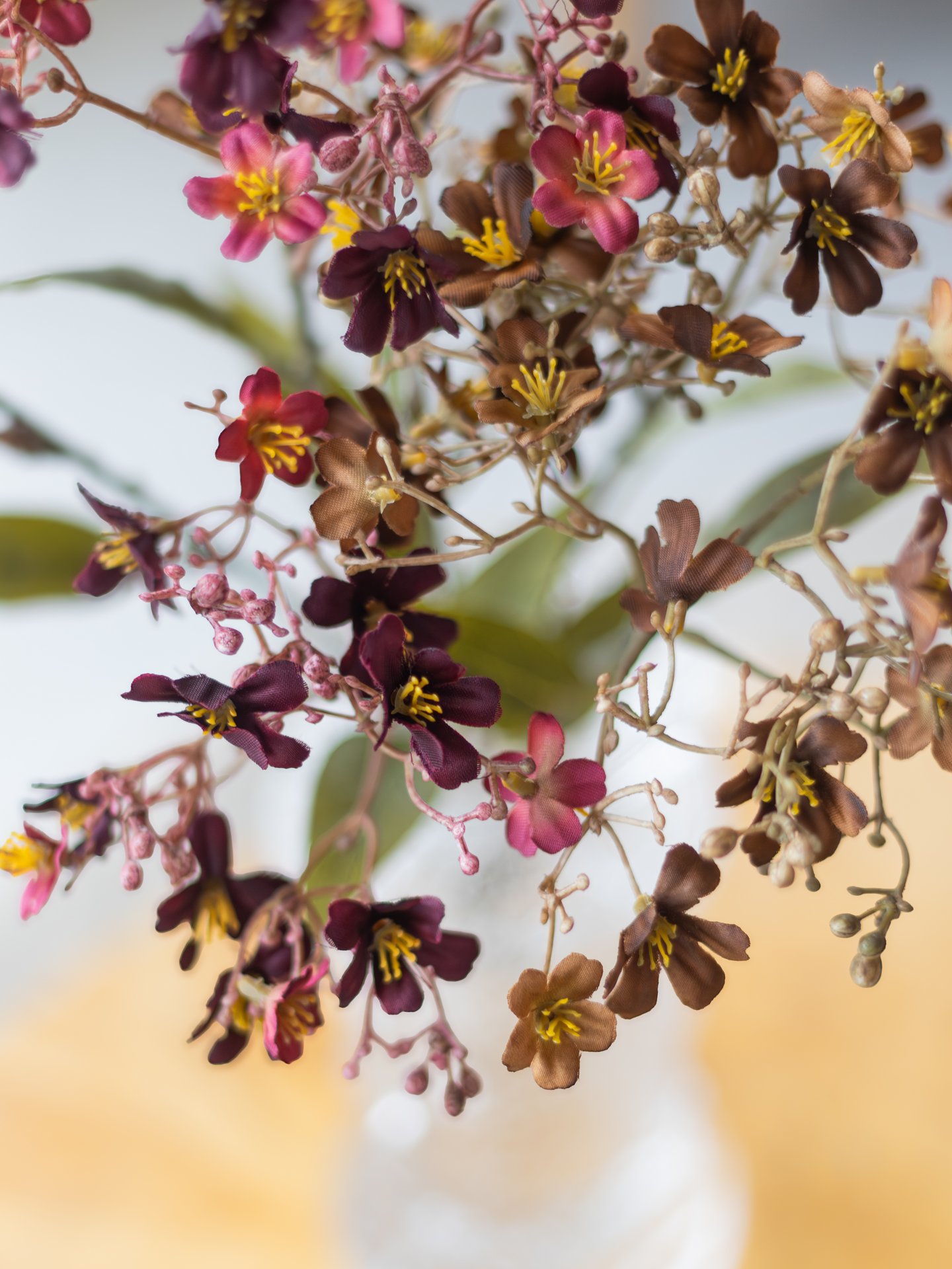 Lehtokukka Bloom Deco burgundi/ruskea