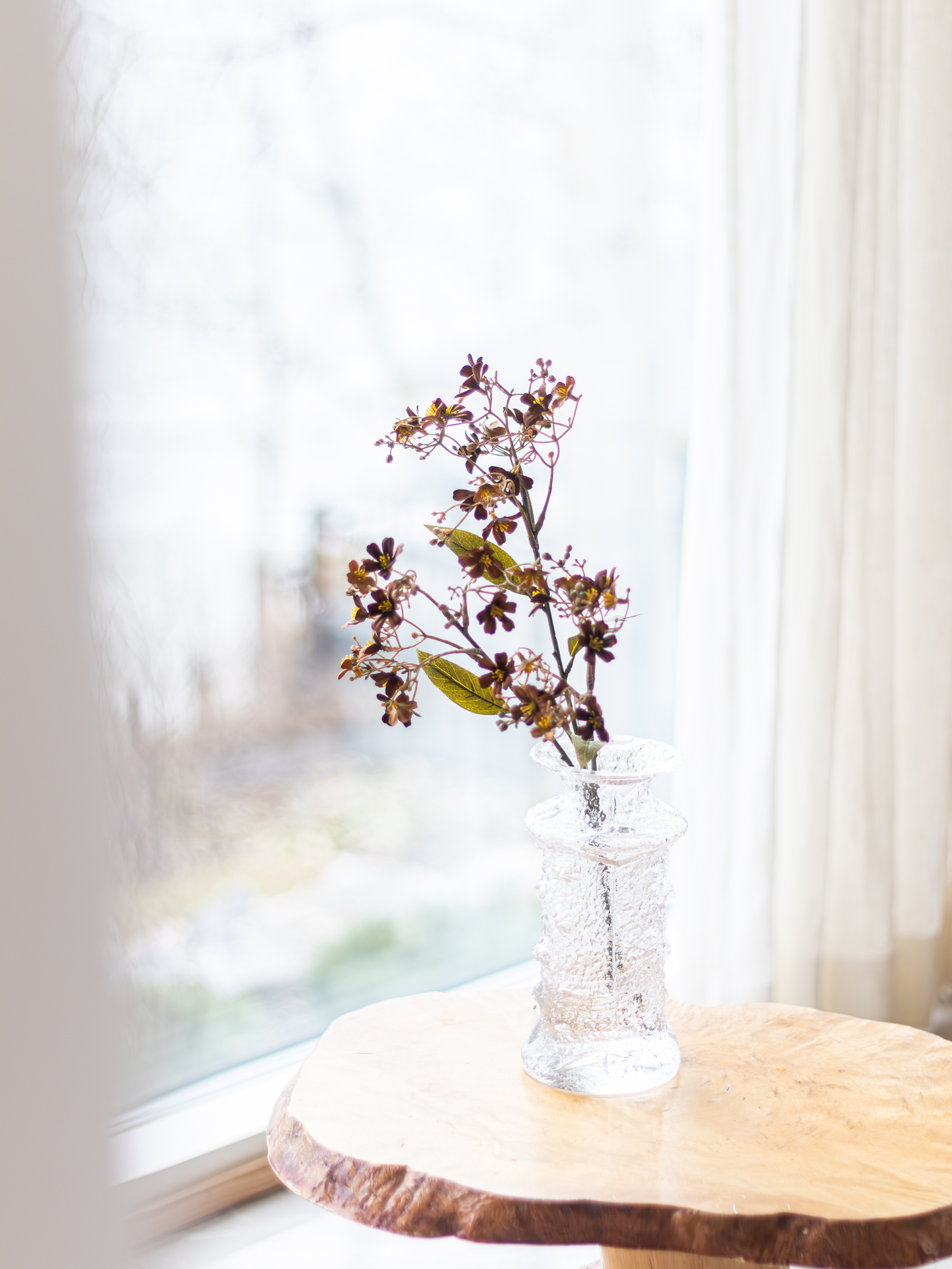 Lehtokukka Bloom Deco burgundi/ruskea