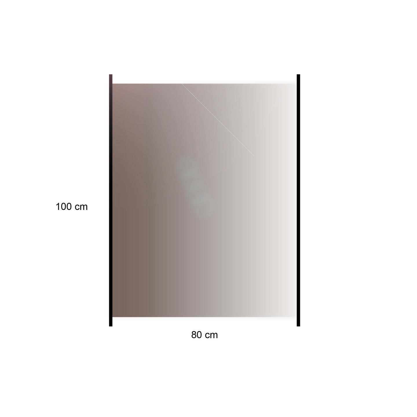 Lasiaitapaneeli HORTUS savu 100x90cm