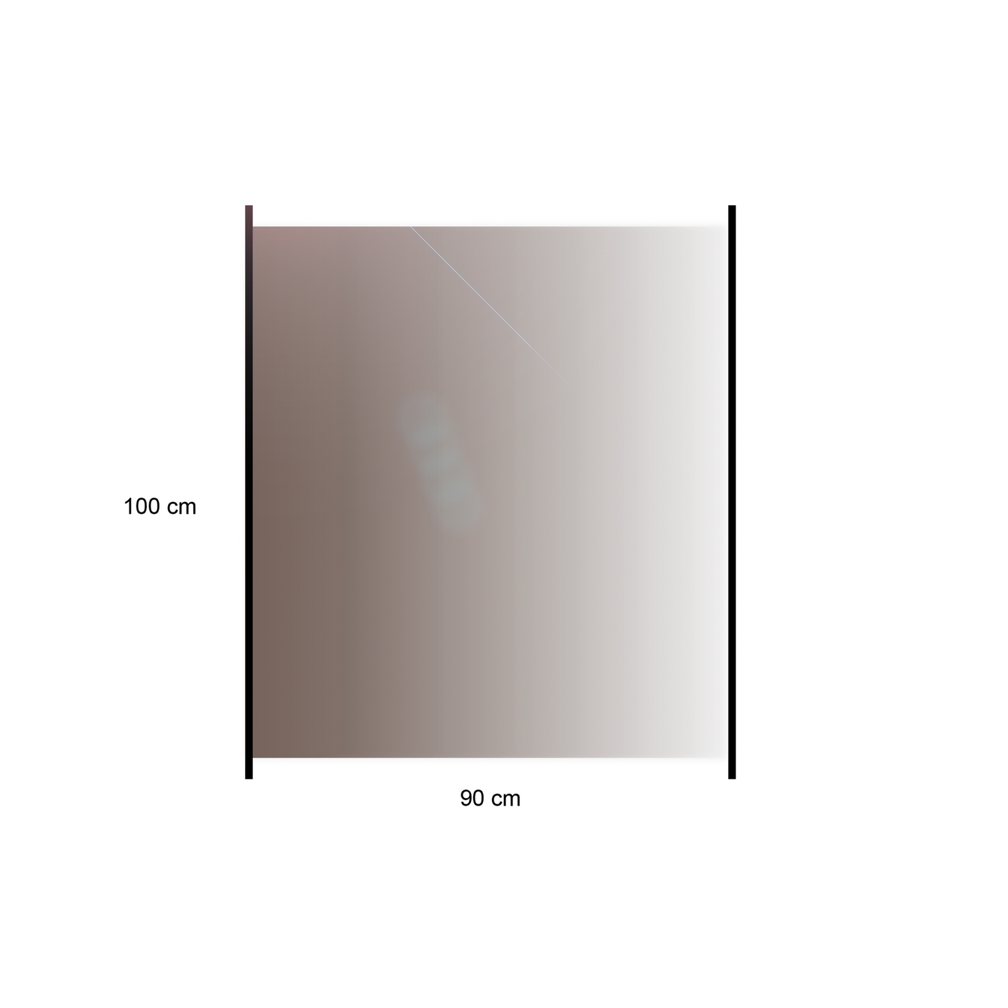 Lasiaitapaneeli HORTUS savu 100x80cm